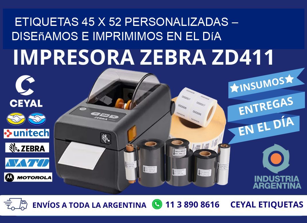 Etiquetas 45 x 52 Personalizadas – Diseñamos e Imprimimos en el Día