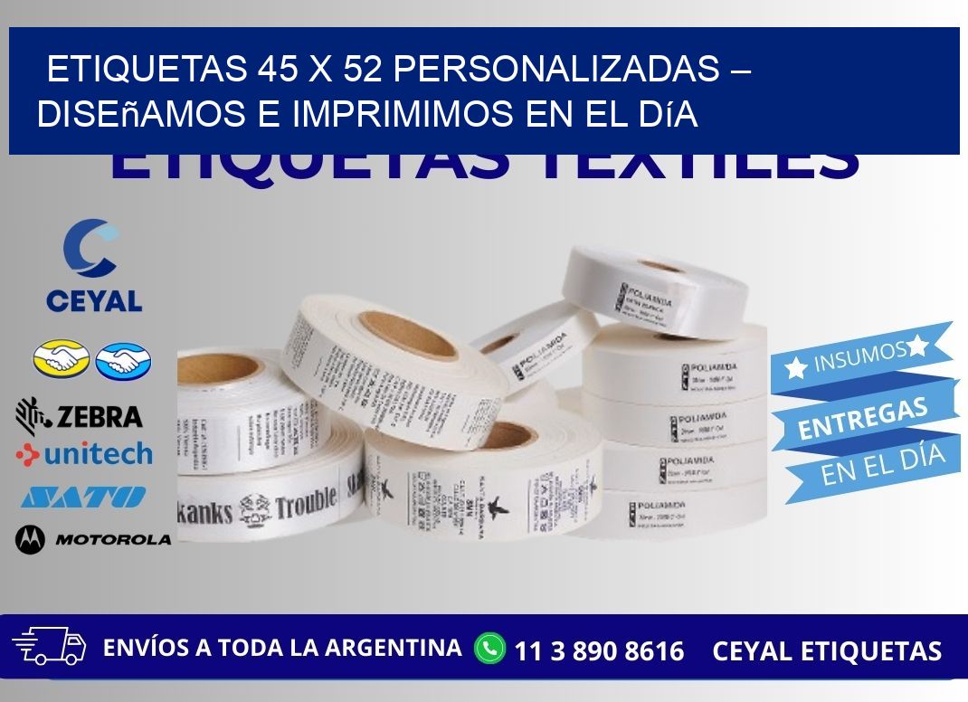 Etiquetas 45 x 52 Personalizadas – Diseñamos e Imprimimos en el Día