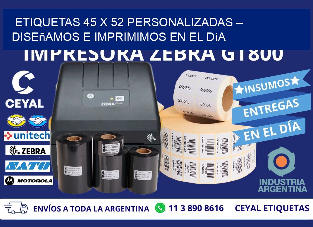 Etiquetas 45 x 52 Personalizadas – Diseñamos e Imprimimos en el Día