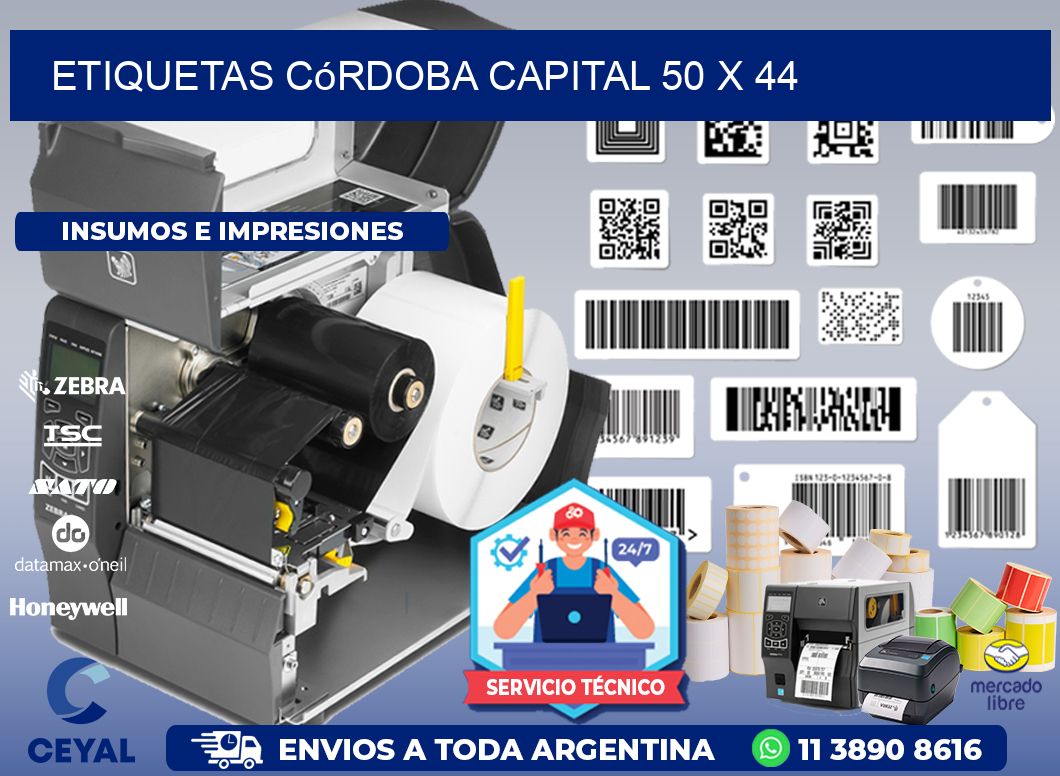 Etiquetas Córdoba Capital 50 x 44