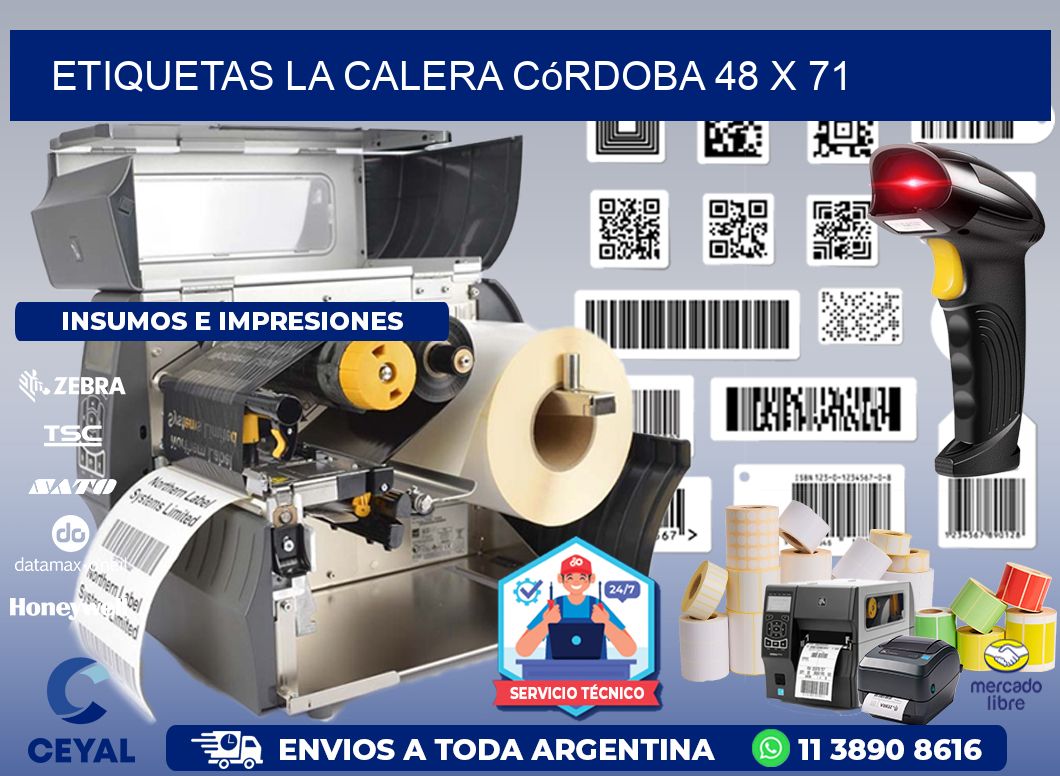 Etiquetas La Calera Córdoba 48 x 71