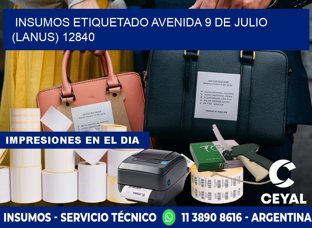 INSUMOS ETIQUETADO Avenida 9 de Julio (lanus) 12840