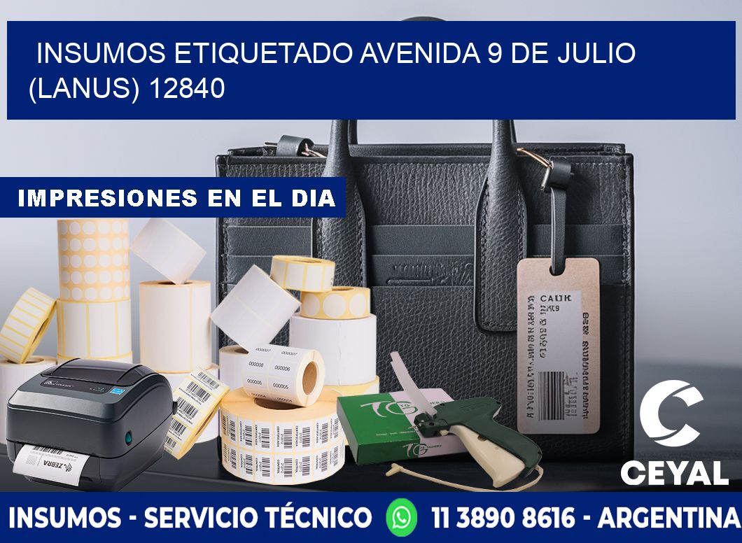INSUMOS ETIQUETADO Avenida 9 de Julio (lanus) 12840