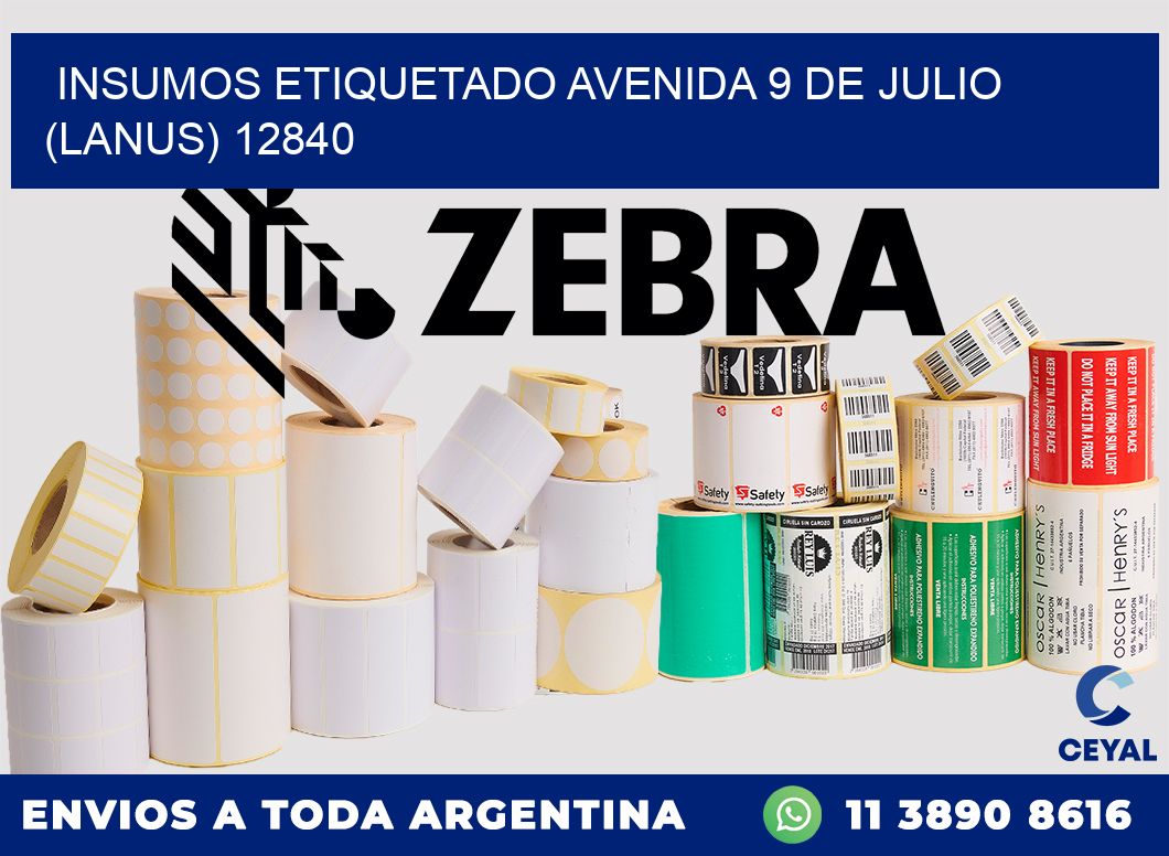 INSUMOS ETIQUETADO Avenida 9 de Julio (lanus) 12840