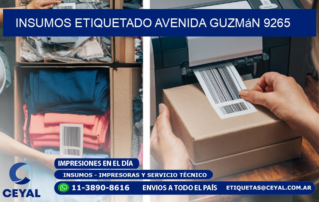 INSUMOS ETIQUETADO Avenida Guzmán 9265