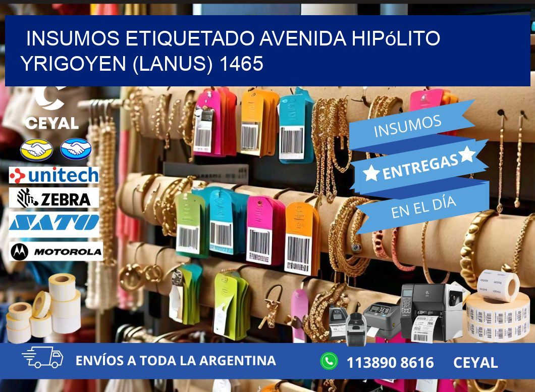 INSUMOS ETIQUETADO Avenida Hipólito Yrigoyen (lanus) 1465