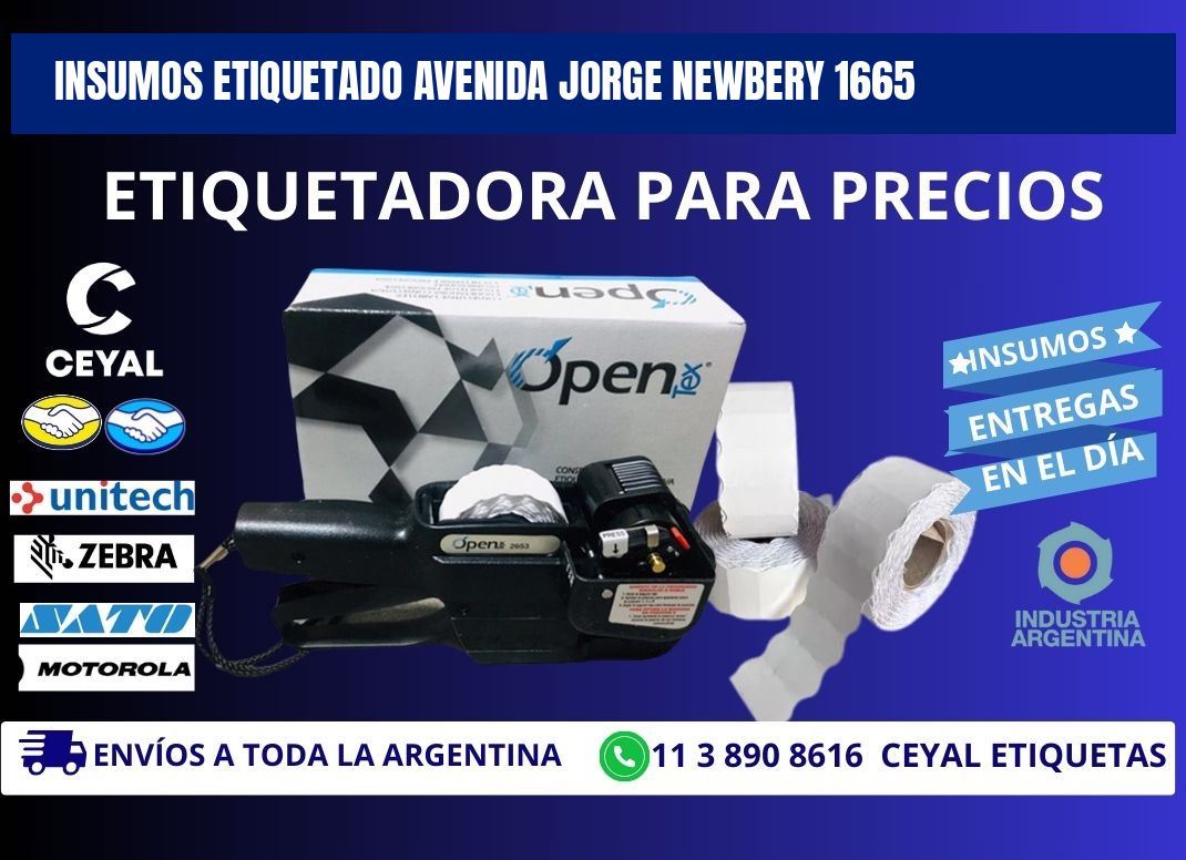 INSUMOS ETIQUETADO Avenida Jorge Newbery 1665