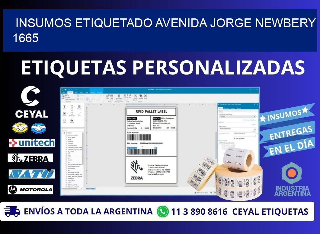 INSUMOS ETIQUETADO Avenida Jorge Newbery 1665