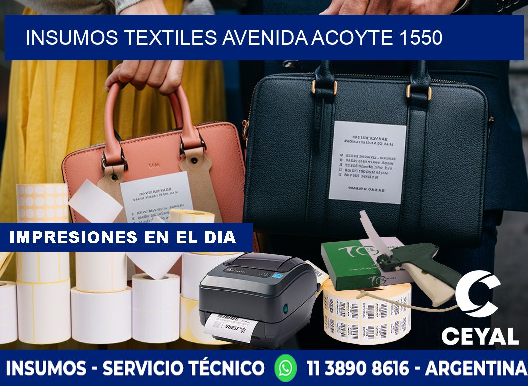 INSUMOS TEXTILES AVENIDA ACOYTE 1550