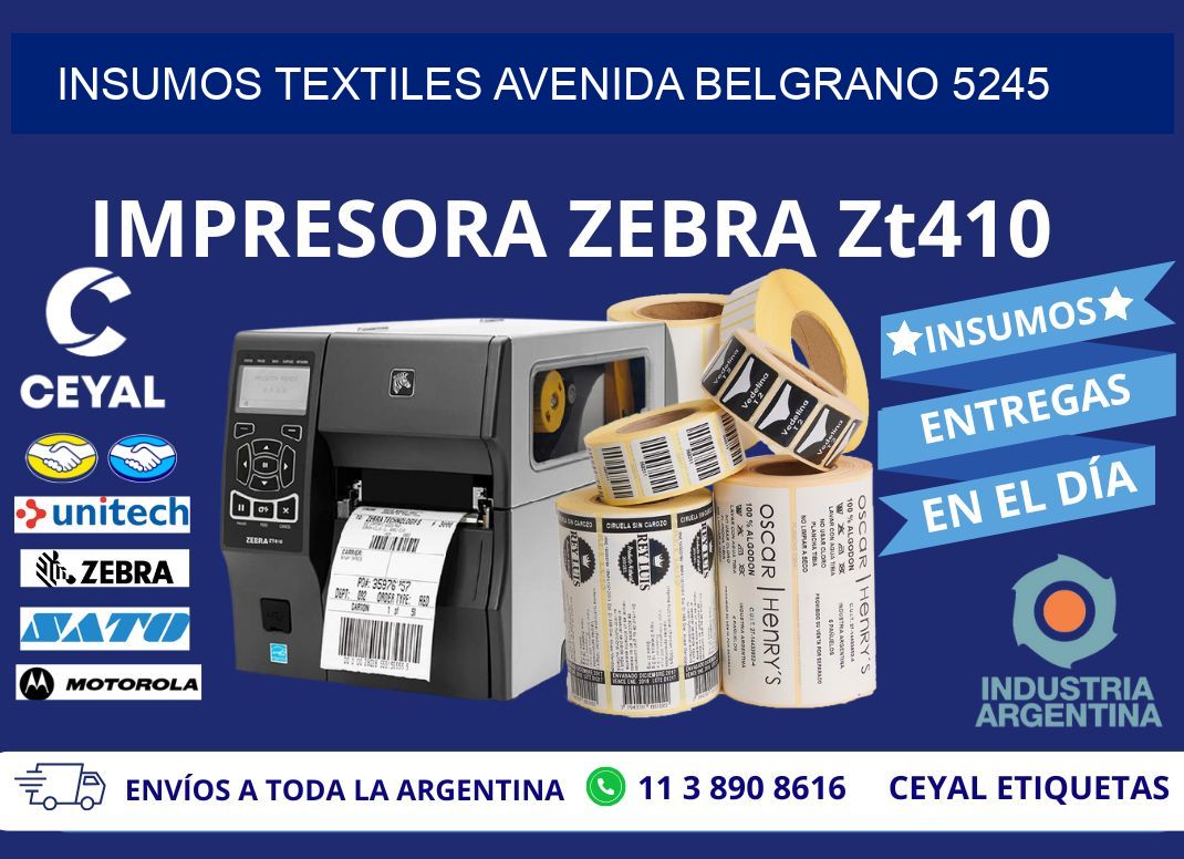 INSUMOS TEXTILES AVENIDA BELGRANO 5245
