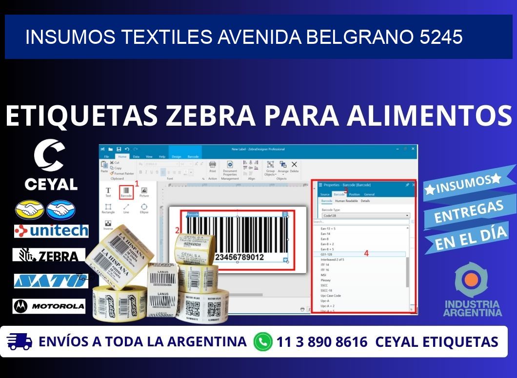 INSUMOS TEXTILES AVENIDA BELGRANO 5245