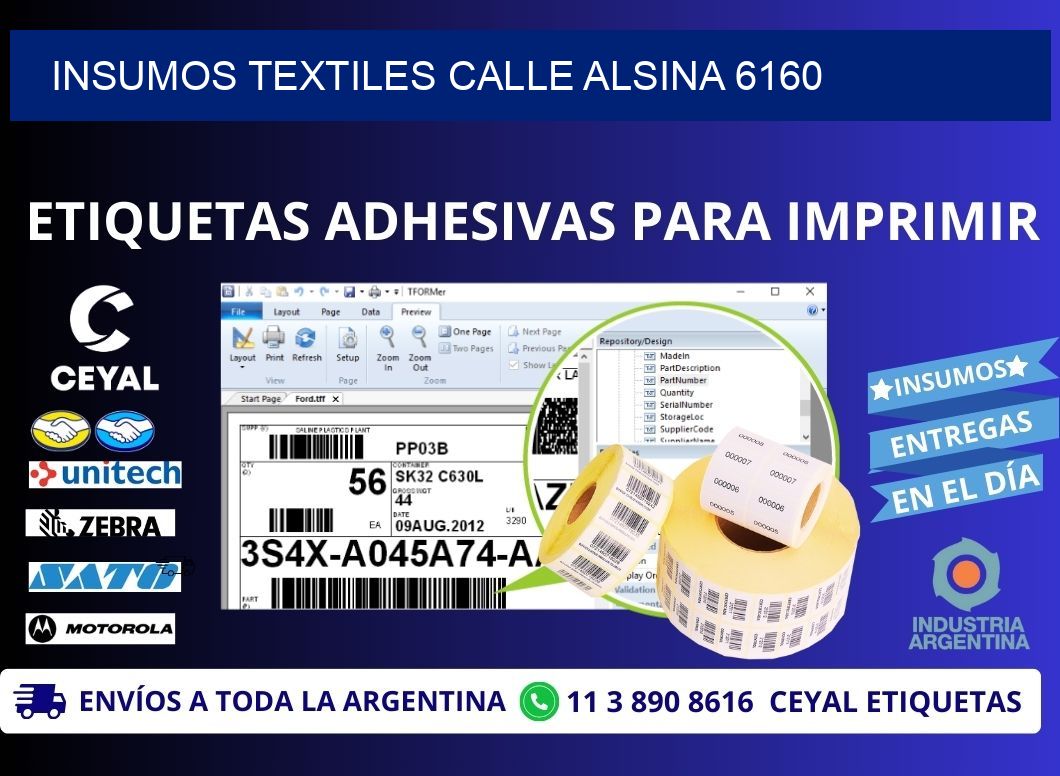INSUMOS TEXTILES CALLE ALSINA 6160