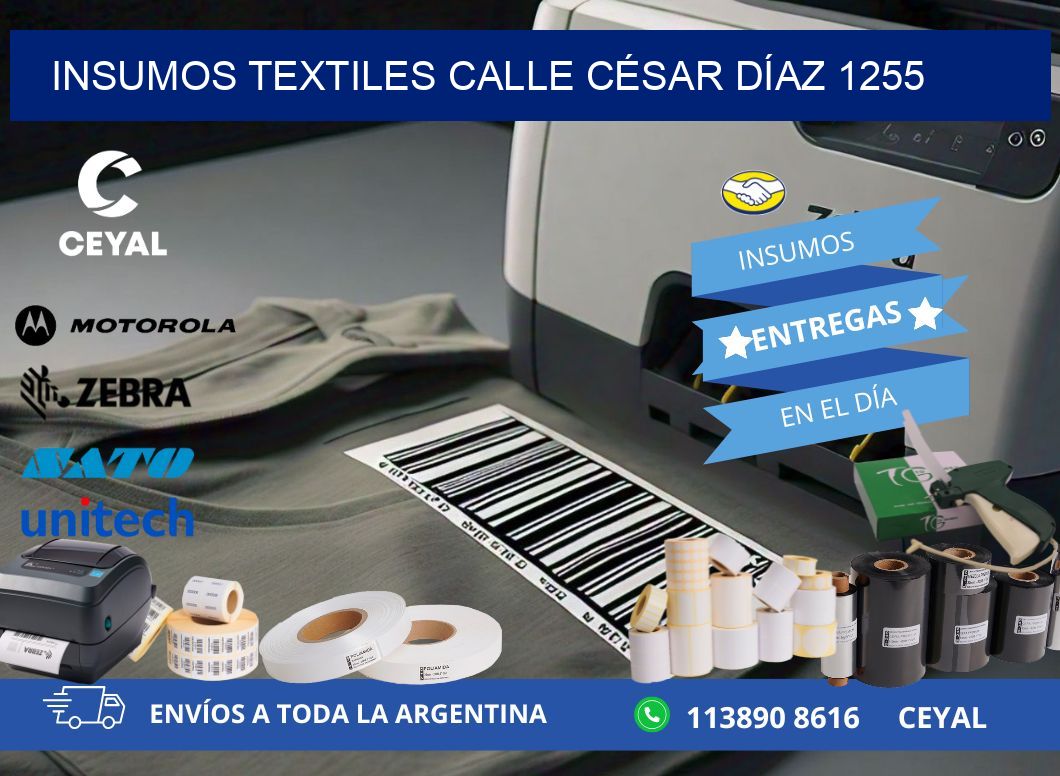 INSUMOS TEXTILES CALLE CÉSAR DÍAZ 1255