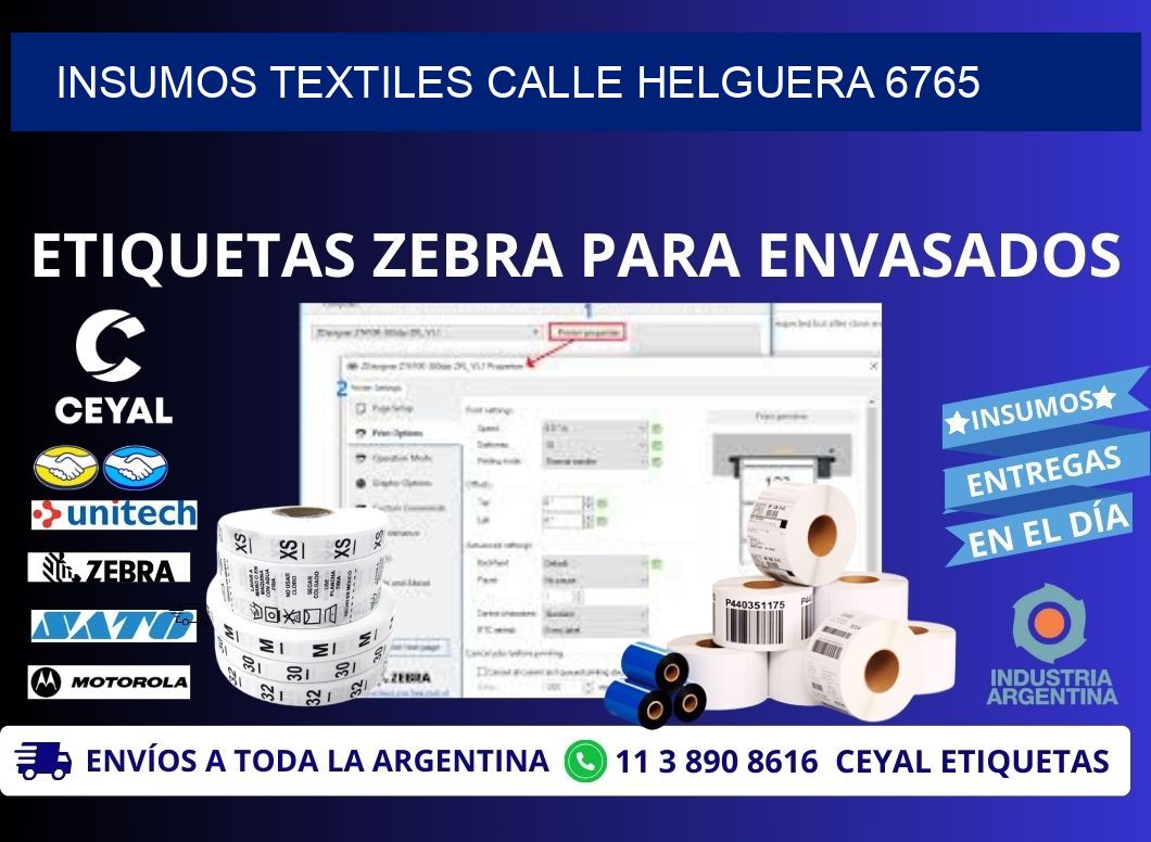 INSUMOS TEXTILES CALLE HELGUERA 6765