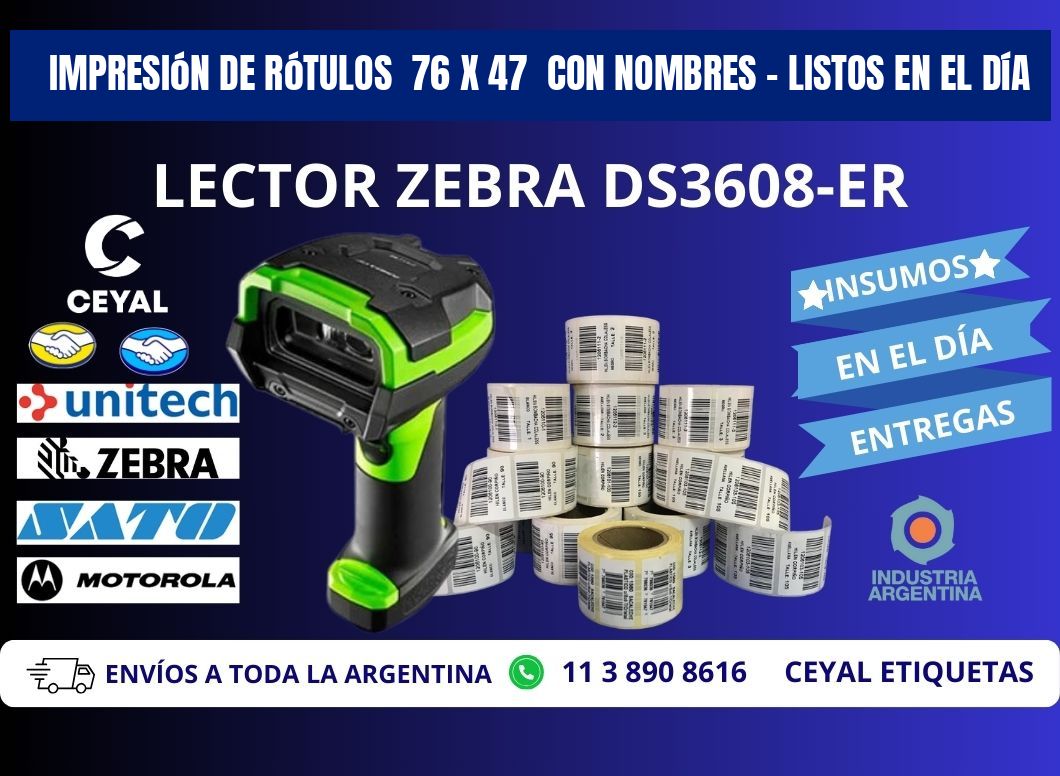 Impresión de Rótulos 76 x 47 con Nombres – Listos en el Día