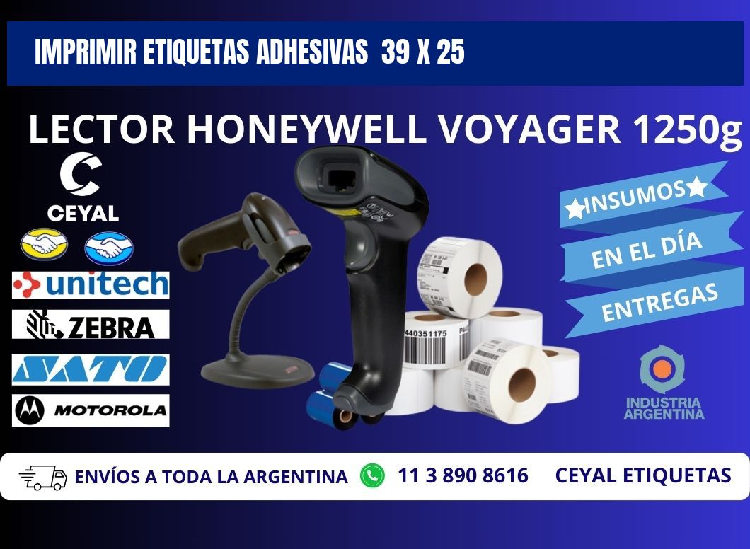Imprimir Etiquetas adhesivas  39 x 25