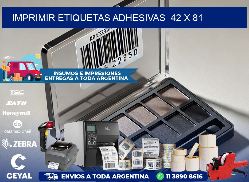 Imprimir Etiquetas adhesivas 42 x 81