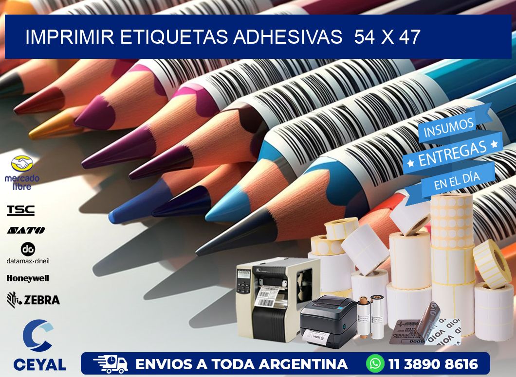 Imprimir Etiquetas adhesivas 54 x 47