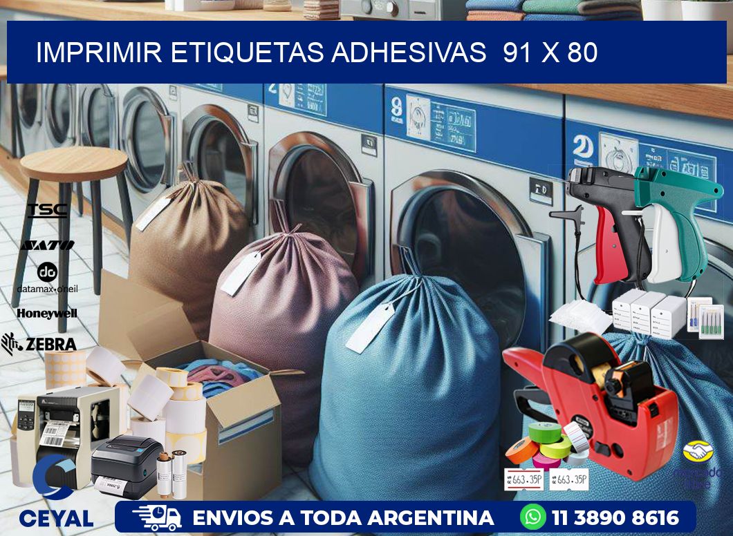 Imprimir Etiquetas adhesivas 91 x 80