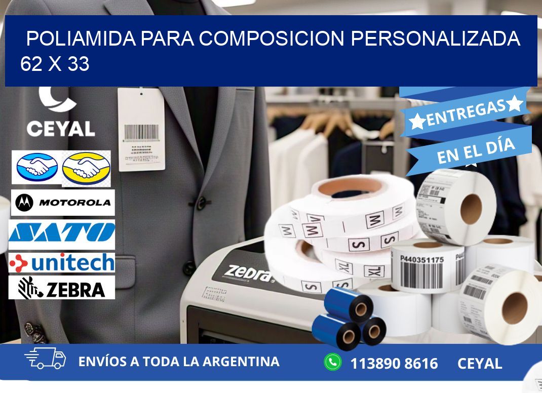 POLIAMIDA PARA COMPOSICION PERSONALIZADA 62 x 33
