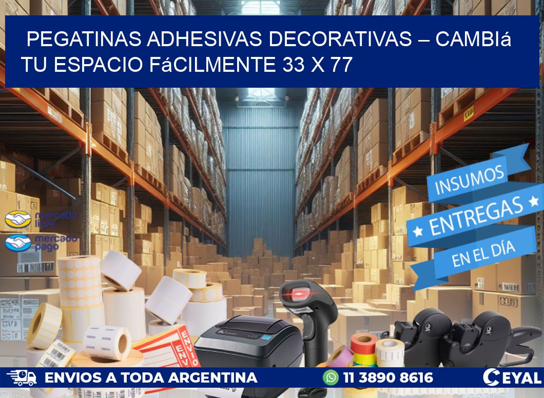 Pegatinas Adhesivas Decorativas – Cambiá Tu Espacio Fácilmente 33 x 77