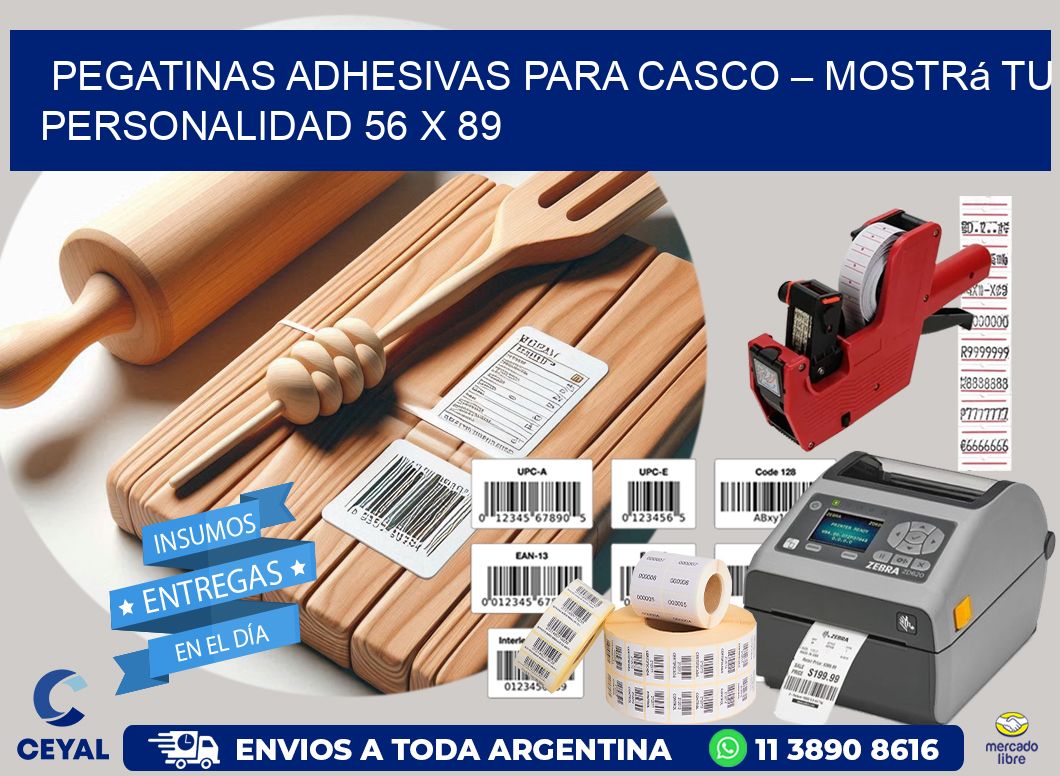 Pegatinas Adhesivas para Casco – Mostrá Tu Personalidad 56 x 89