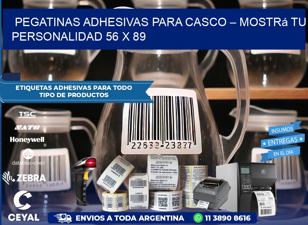Pegatinas Adhesivas para Casco – Mostrá Tu Personalidad 56 x 89