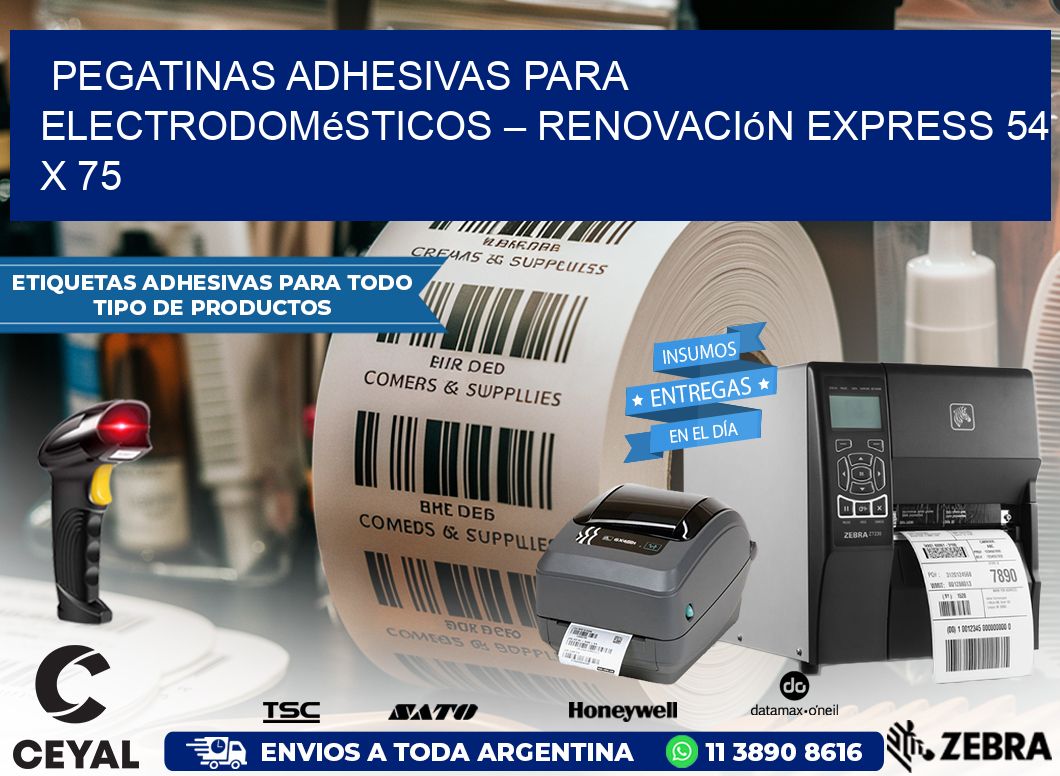 Pegatinas Adhesivas para Electrodomésticos – Renovación Express 54 x 75
