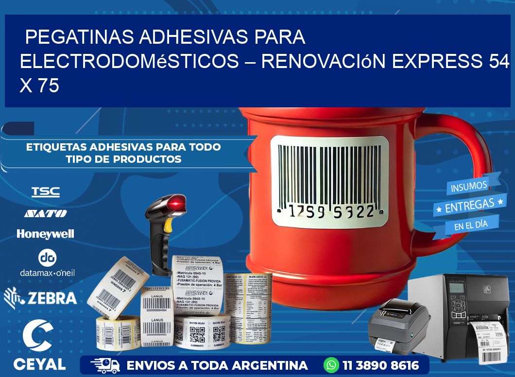 Pegatinas Adhesivas para Electrodomésticos – Renovación Express 54 x 75