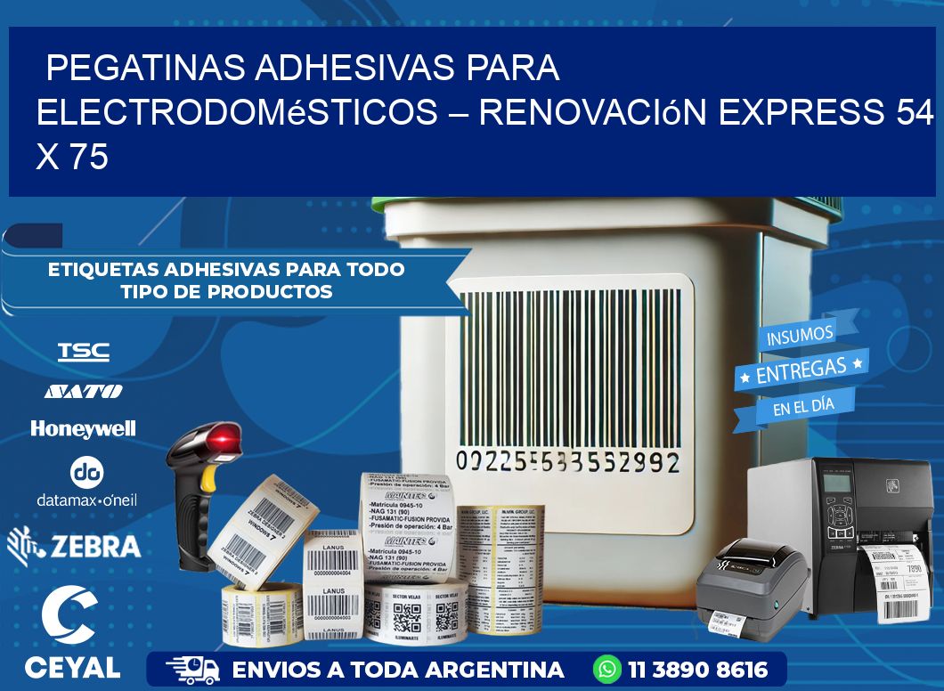 Pegatinas Adhesivas para Electrodomésticos – Renovación Express 54 x 75
