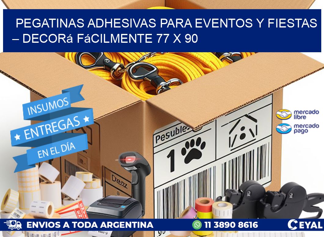 Pegatinas Adhesivas para Eventos y Fiestas – Decorá Fácilmente 77 x 90