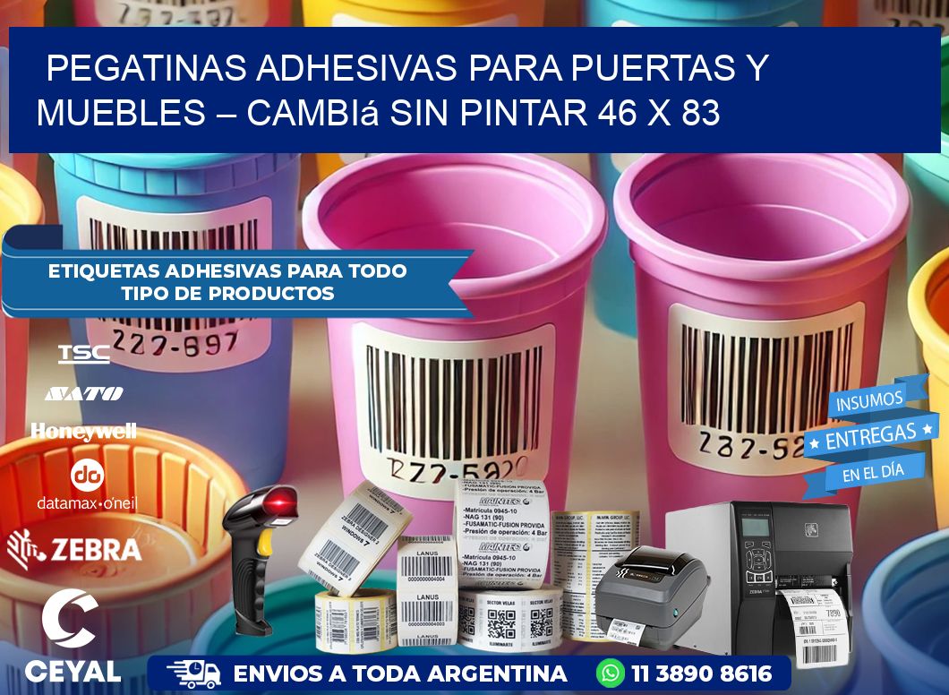 Pegatinas Adhesivas para Puertas y Muebles – Cambiá sin Pintar 46 x 83
