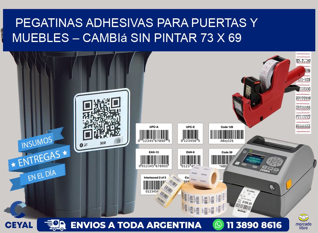 Pegatinas Adhesivas para Puertas y Muebles – Cambiá sin Pintar 73 x 69