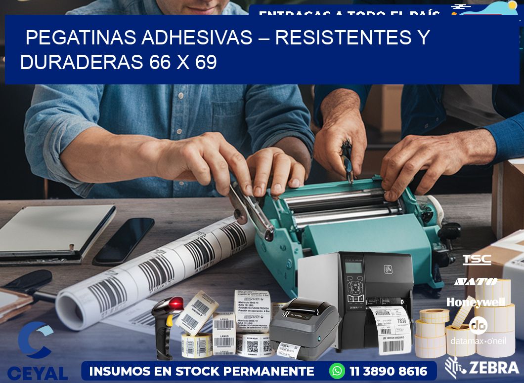 Pegatinas Adhesivas – Resistentes y Duraderas 66 x 69