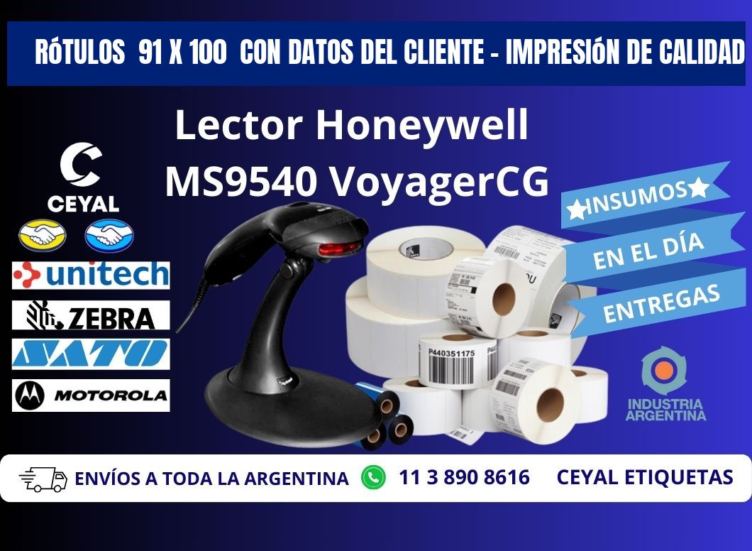 Rótulos 91 x 100 con Datos del Cliente – Impresión de Calidad