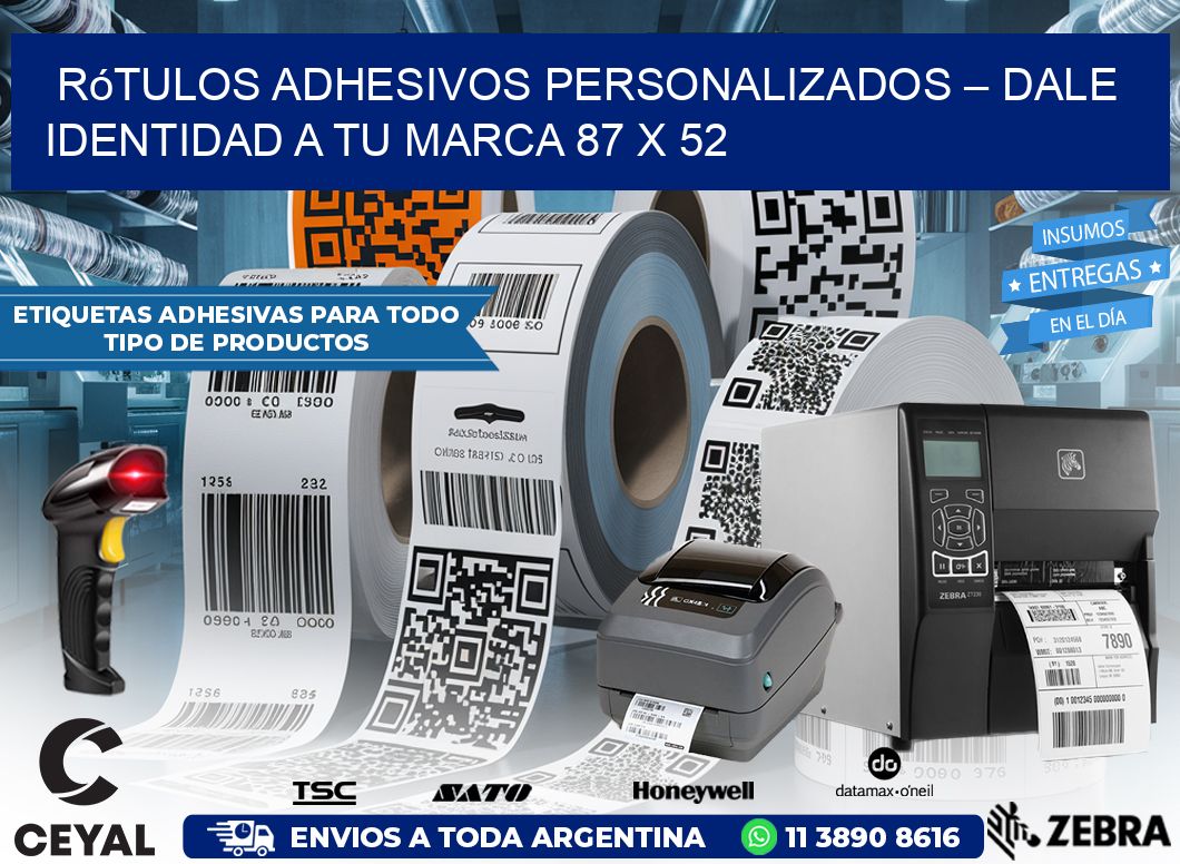 Rótulos Adhesivos Personalizados – Dale Identidad a Tu Marca 87 x 52