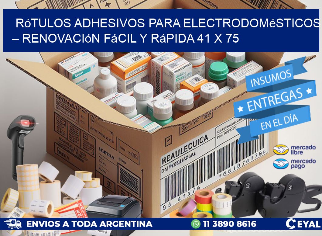 Rótulos Adhesivos para Electrodomésticos – Renovación Fácil y Rápida 41 x 75