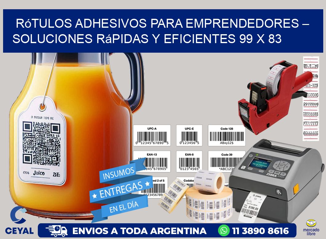 Rótulos Adhesivos para Emprendedores – Soluciones Rápidas y Eficientes 99 x 83
