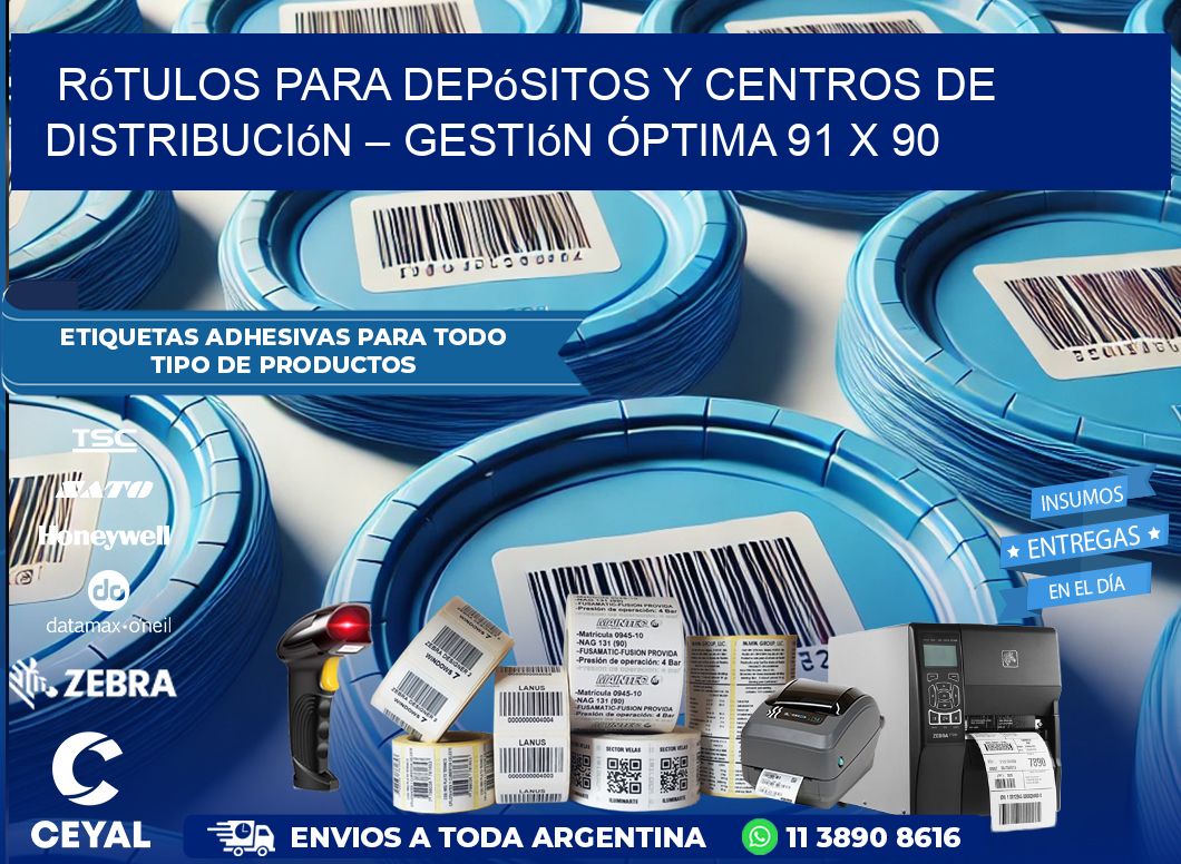 Rótulos para Depósitos y Centros de Distribución – Gestión Óptima 91 x 90