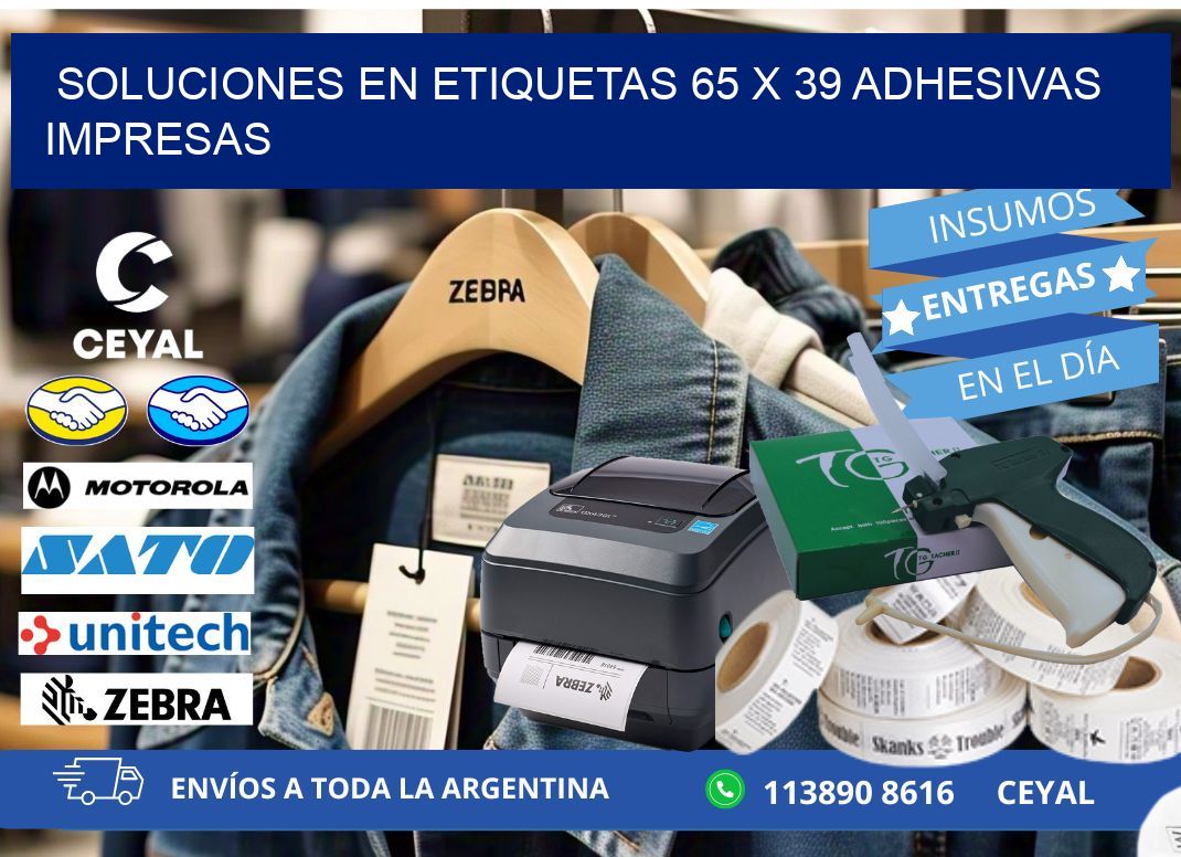 Soluciones en Etiquetas 65 x 39 Adhesivas Impresas