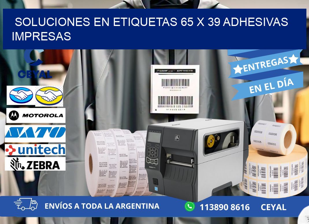Soluciones en Etiquetas 65 x 39 Adhesivas Impresas