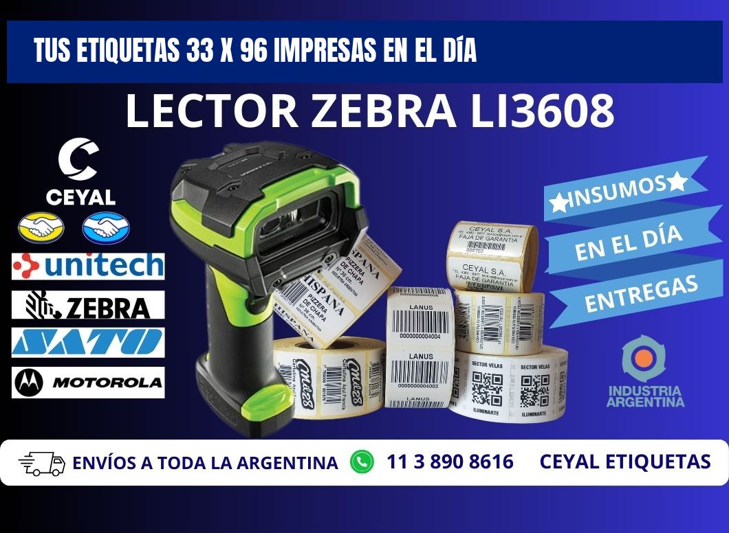 Tus Etiquetas 33 x 96 Impresas en el Día