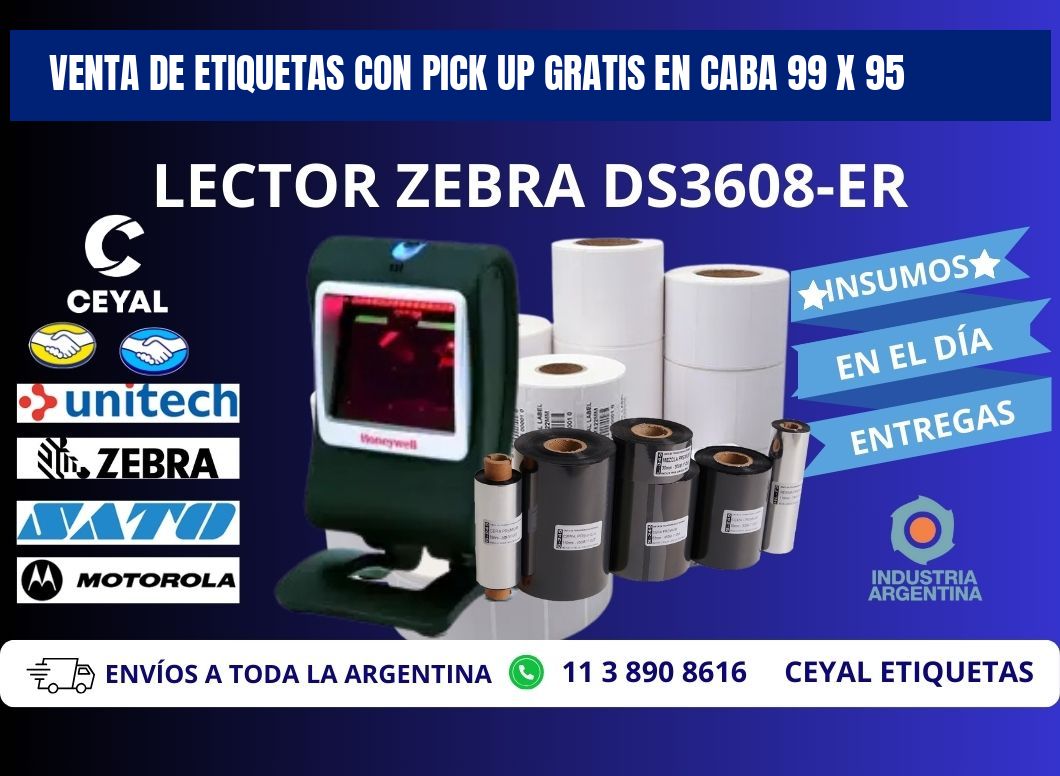 VENTA DE ETIQUETAS CON PICK UP GRATIS EN CABA 99 x 95