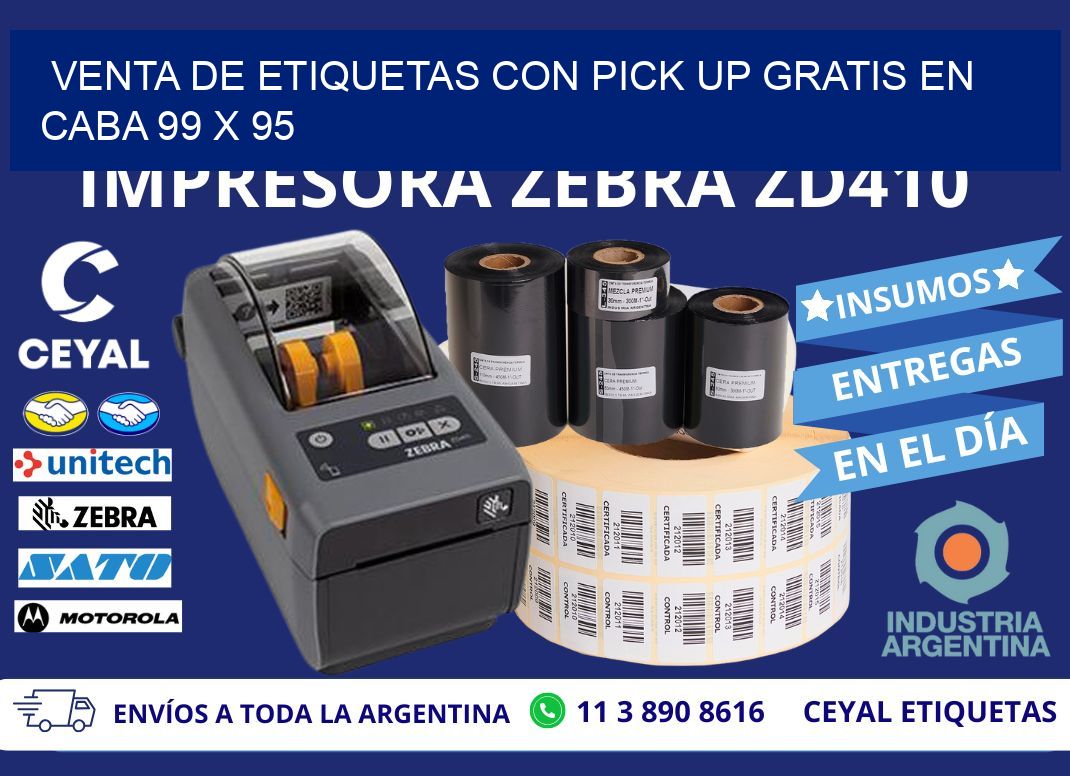 VENTA DE ETIQUETAS CON PICK UP GRATIS EN CABA 99 x 95