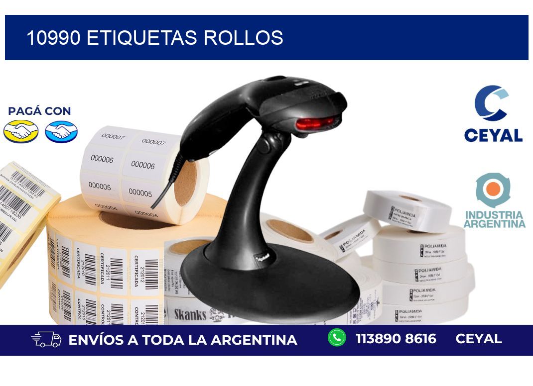 10990 ETIQUETAS ROLLOS