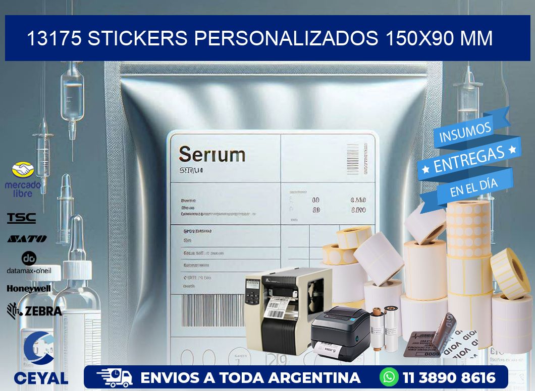 13175 STICKERS PERSONALIZADOS 150x90 mm