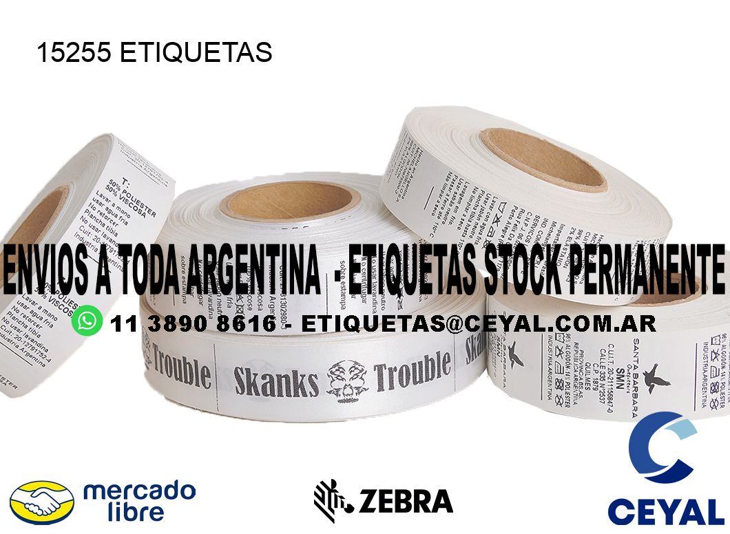 15255 ETIQUETAS
