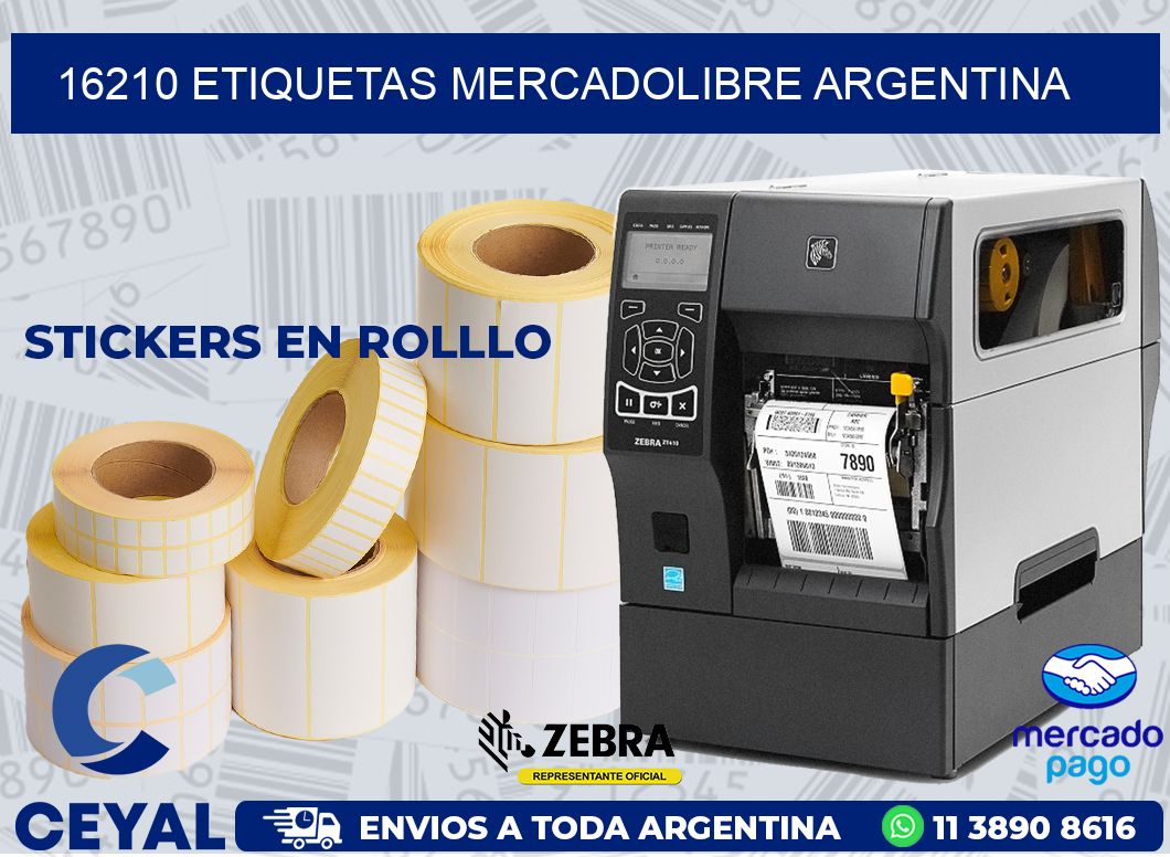16210 ETIQUETAS MERCADOLIBRE ARGENTINA