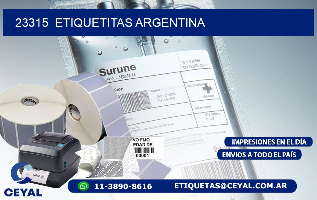 23315 Etiquetitas Argentina