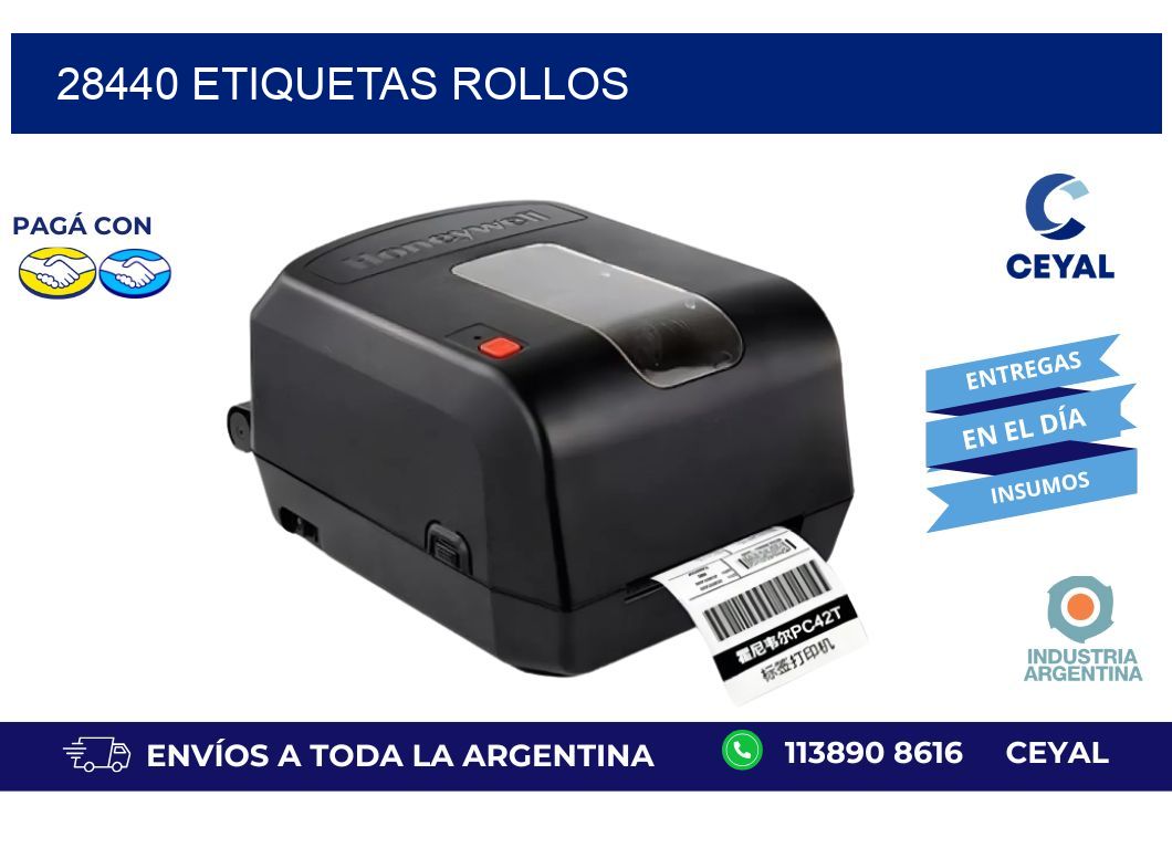 28440 ETIQUETAS ROLLOS